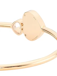 Happy Hearts 18K Rose Gold & Diamond Bangle