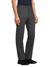 Stretch Wool-Blend Trousers