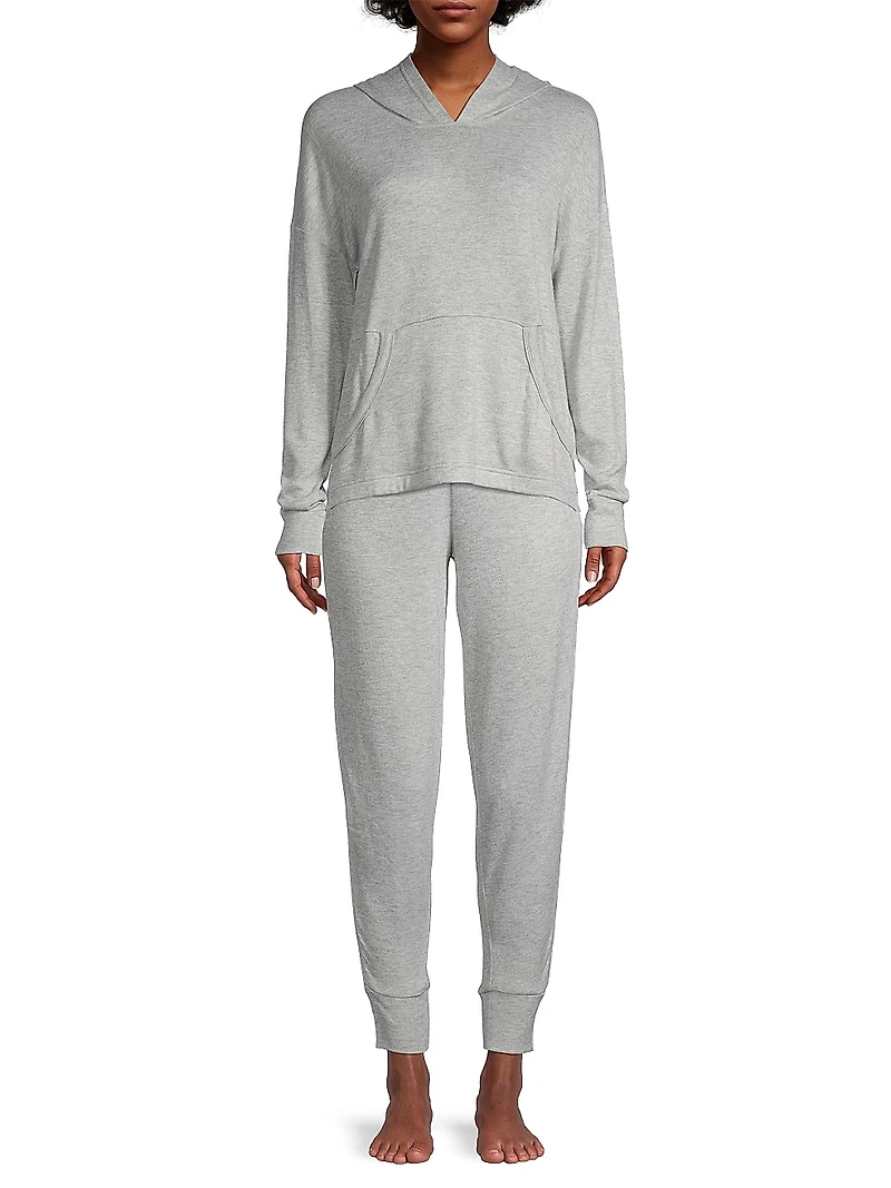 Elettra Heathered Knit Hoodie