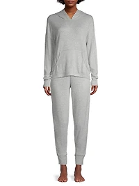 Elettra Heathered Knit Hoodie