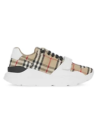 New Regis Check Sneakers