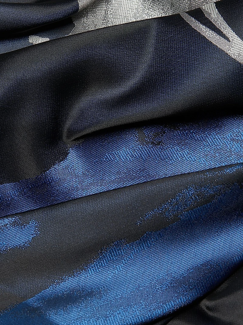 Jacquard Column Gown