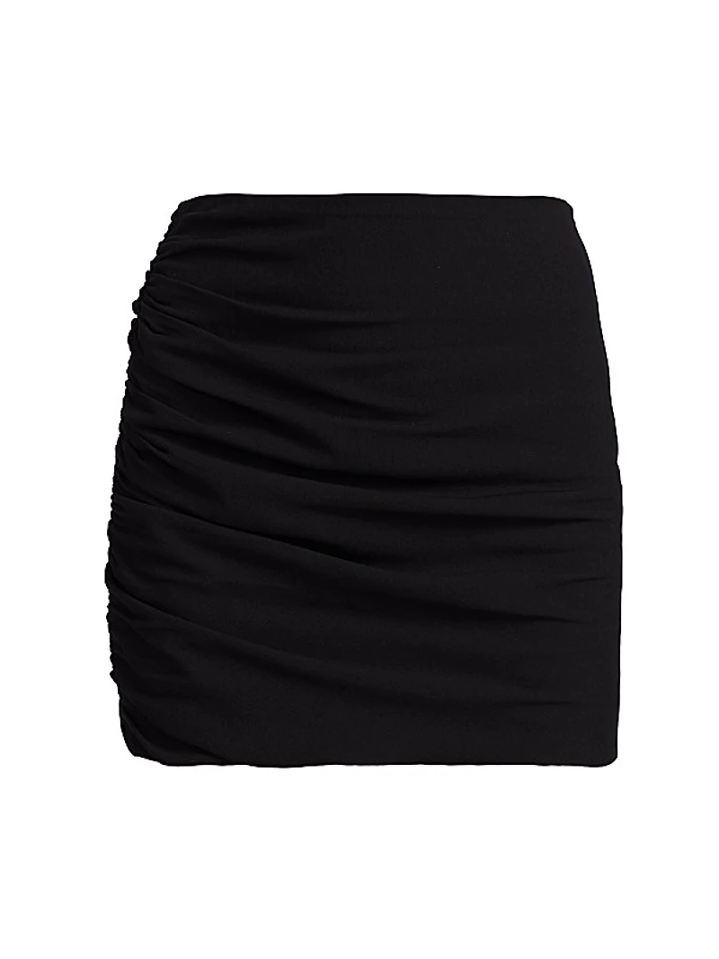 Ruched Miniskirt