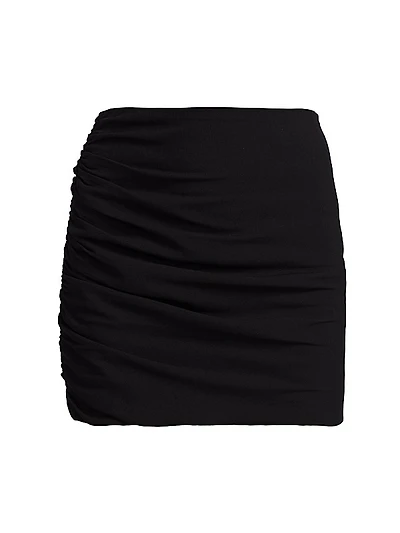 Ruched Miniskirt