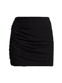 Ruched Miniskirt