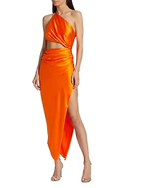 One-Shoulder Cut-Out Dress