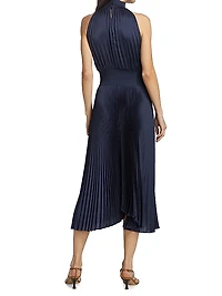 Renzo Pleated Blouson Dress