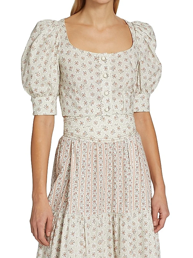 Rosi Floral Crop Top