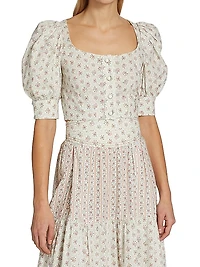 Rosi Floral Crop Top