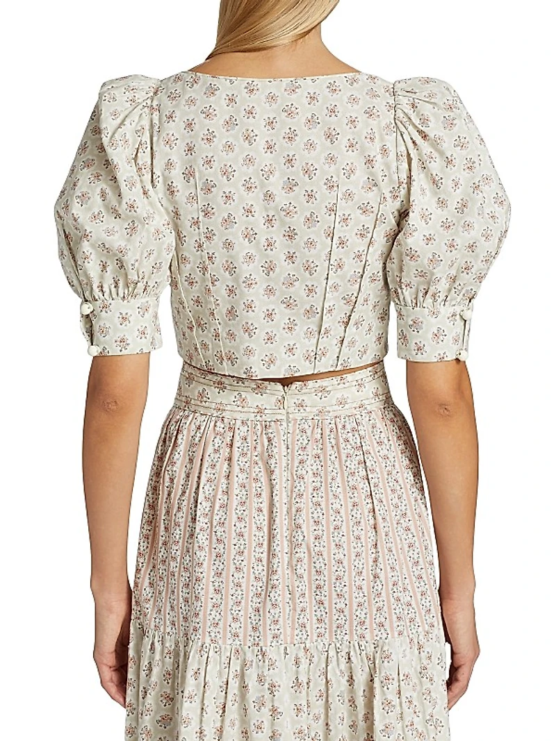 Rosi Floral Crop Top