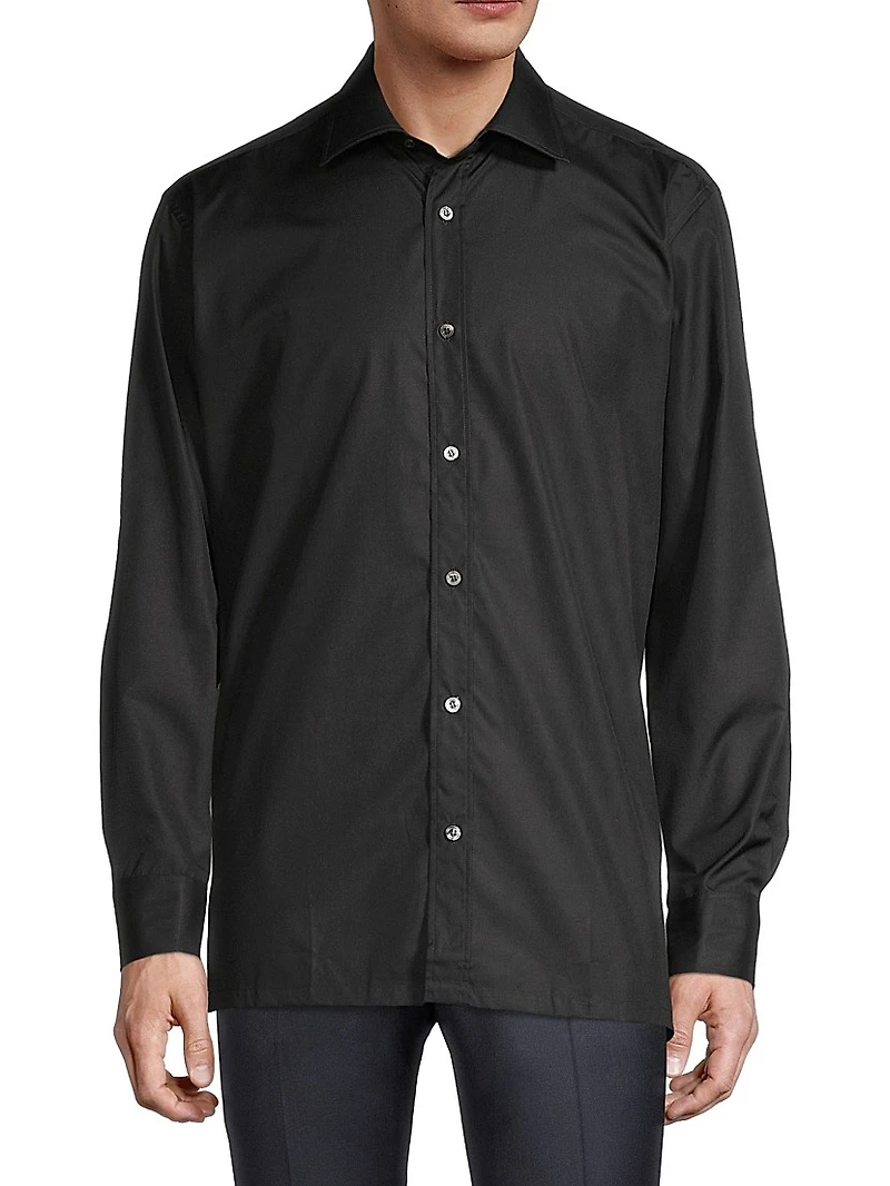 Barrel Cuff Button-Up Shirt