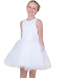 Little Girl's & Girl's Bridget Tulle Pleated Dress