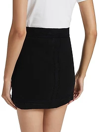 Cashmere-Blend Miniskirt