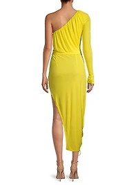 Partee Gyal Ruched Midi-Dress