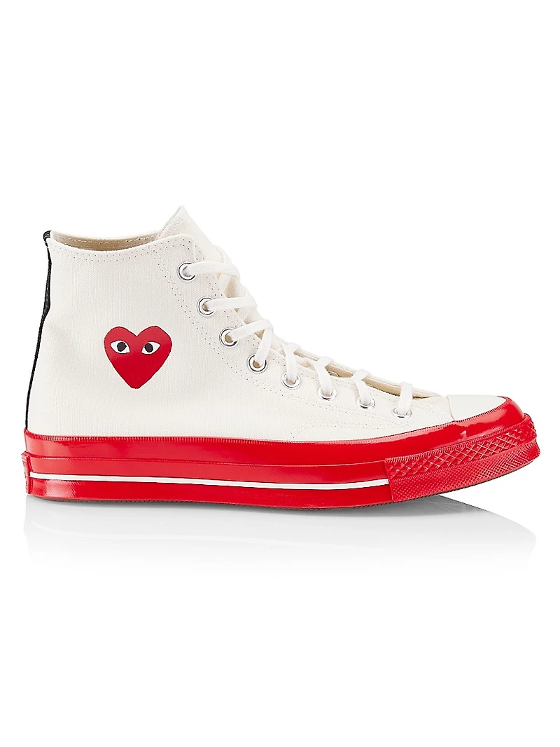 CdG PLAY x Converse Chuck 70 High-Top Sneakers