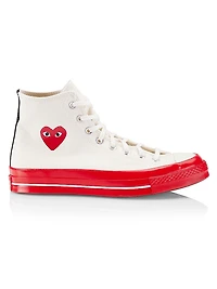 CdG PLAY x Converse Chuck 70 High-Top Sneakers
