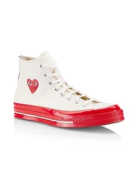 CdG PLAY x Converse Chuck 70 High-Top Sneakers