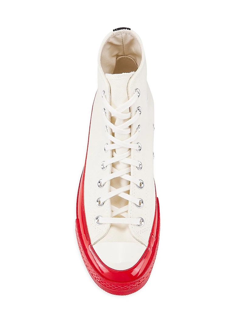 CdG PLAY x Converse Chuck 70 High-Top Sneakers
