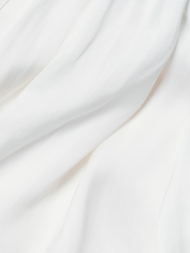Tink Draped Satin Blouse