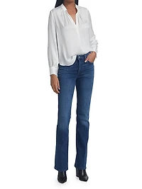 Tink Draped Satin Blouse