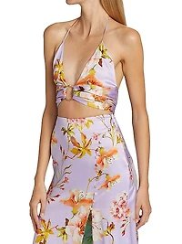 Niara Cropped Open-Back Top