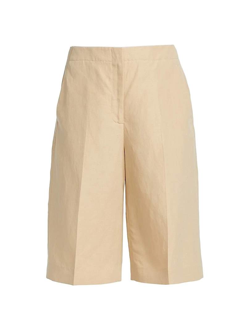 Ryerson Silk-Linen Bermuda Shorts