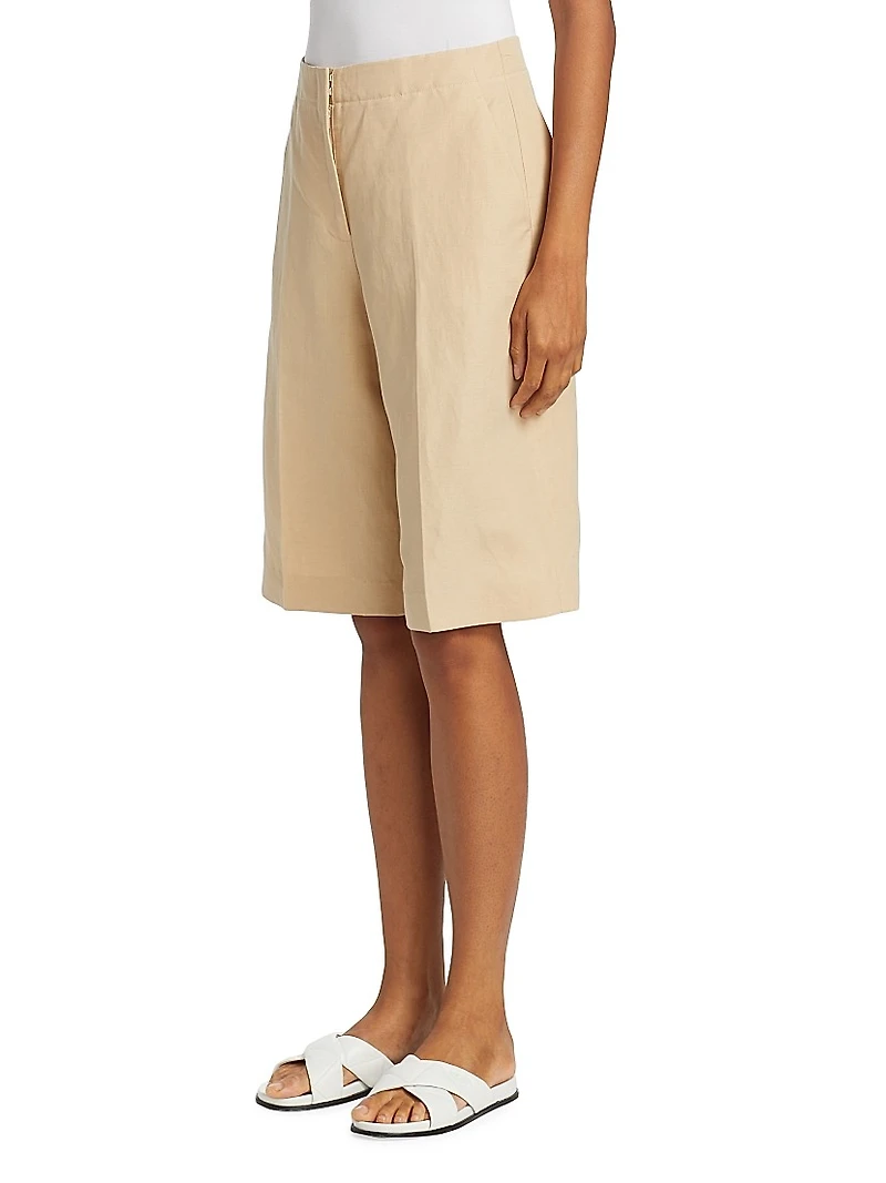 Ryerson Silk-Linen Bermuda Shorts