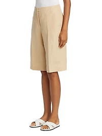 Ryerson Silk-Linen Bermuda Shorts