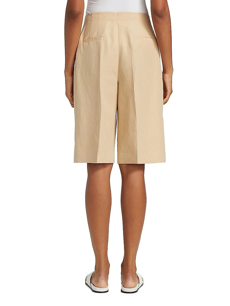 Ryerson Silk-Linen Bermuda Shorts