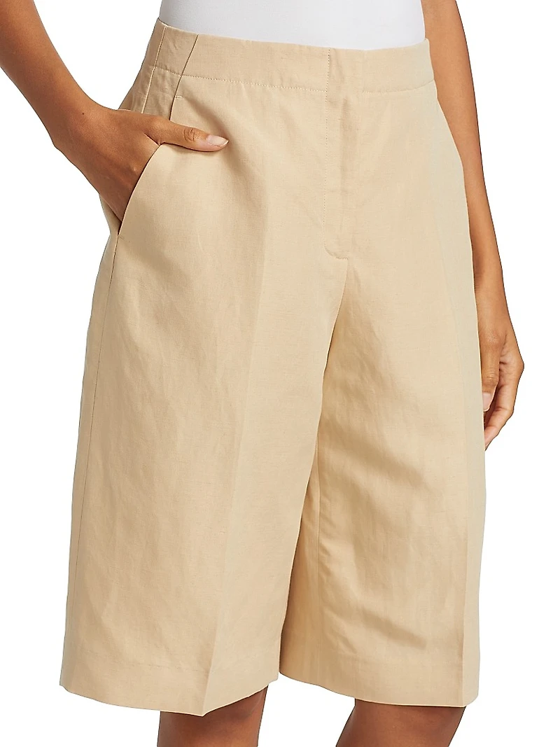 Ryerson Silk-Linen Bermuda Shorts