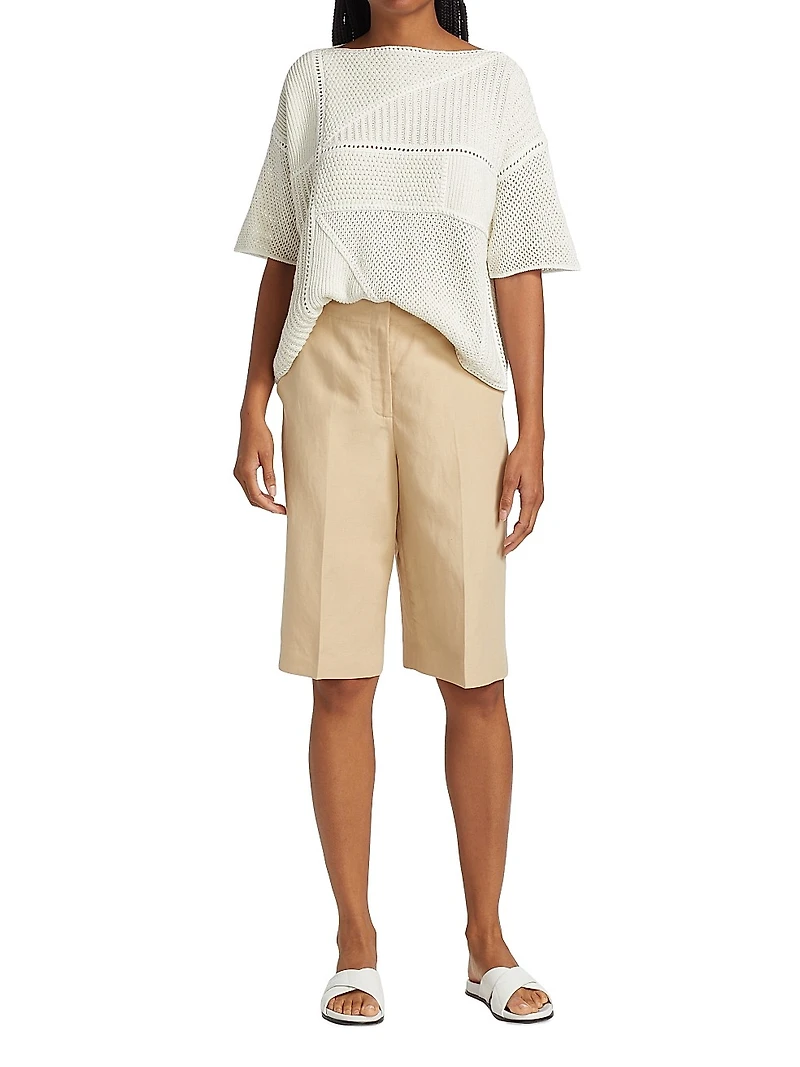 Ryerson Silk-Linen Bermuda Shorts