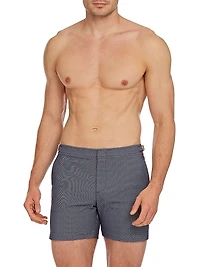 Bulldog x Jaquard Honeycomb Print Swim Shorts