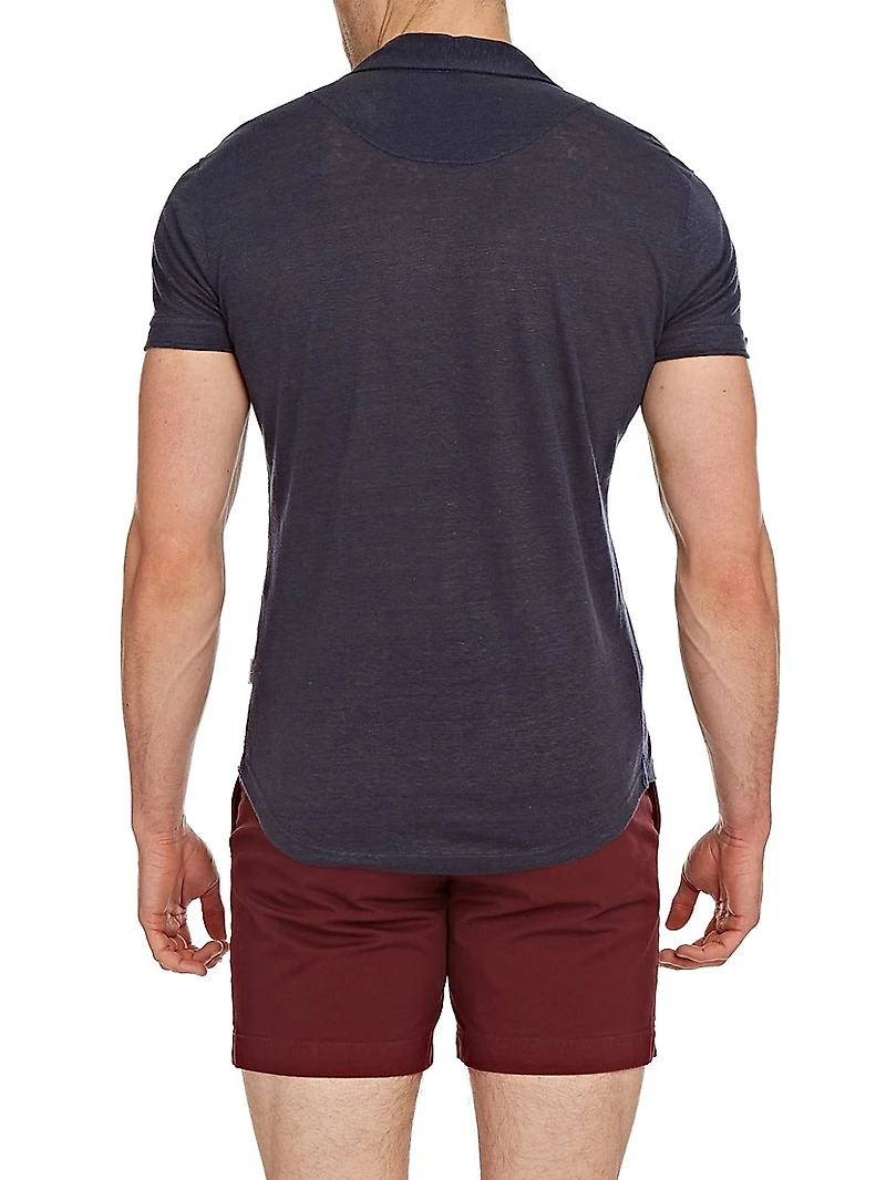 Sebastian Linen Polo Shirt