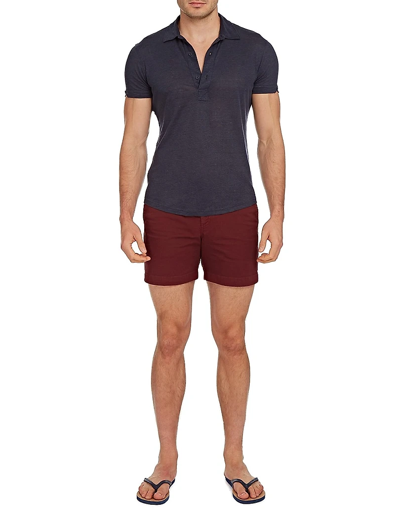 Sebastian Linen Polo Shirt