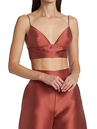 Silk-Wool Blend Bralette