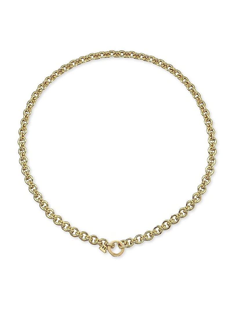 Florence86 18K Yellow Gold Small Jean D'Arc Chain Necklace
