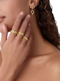 Florence86 18K Yellow Gold Winged Heart Ring