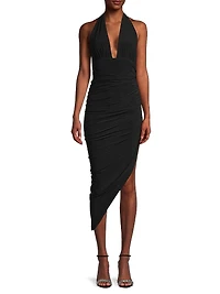 Asymmetric Halter Dress
