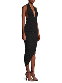 Asymmetric Halter Dress