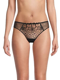 Floral Lace Thong