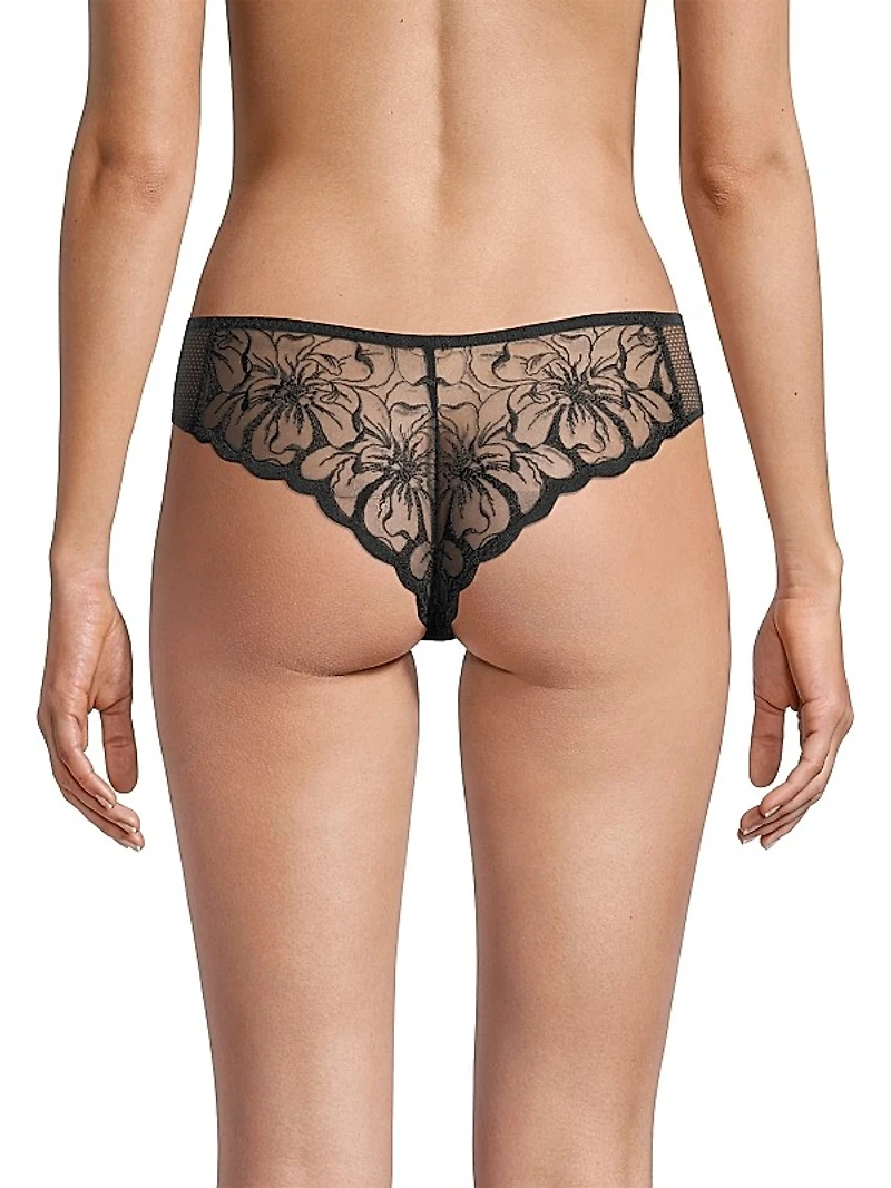 Floral Lace Thong