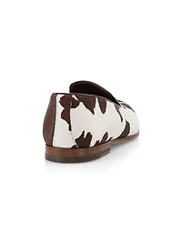 Mario Cow Print Loafers