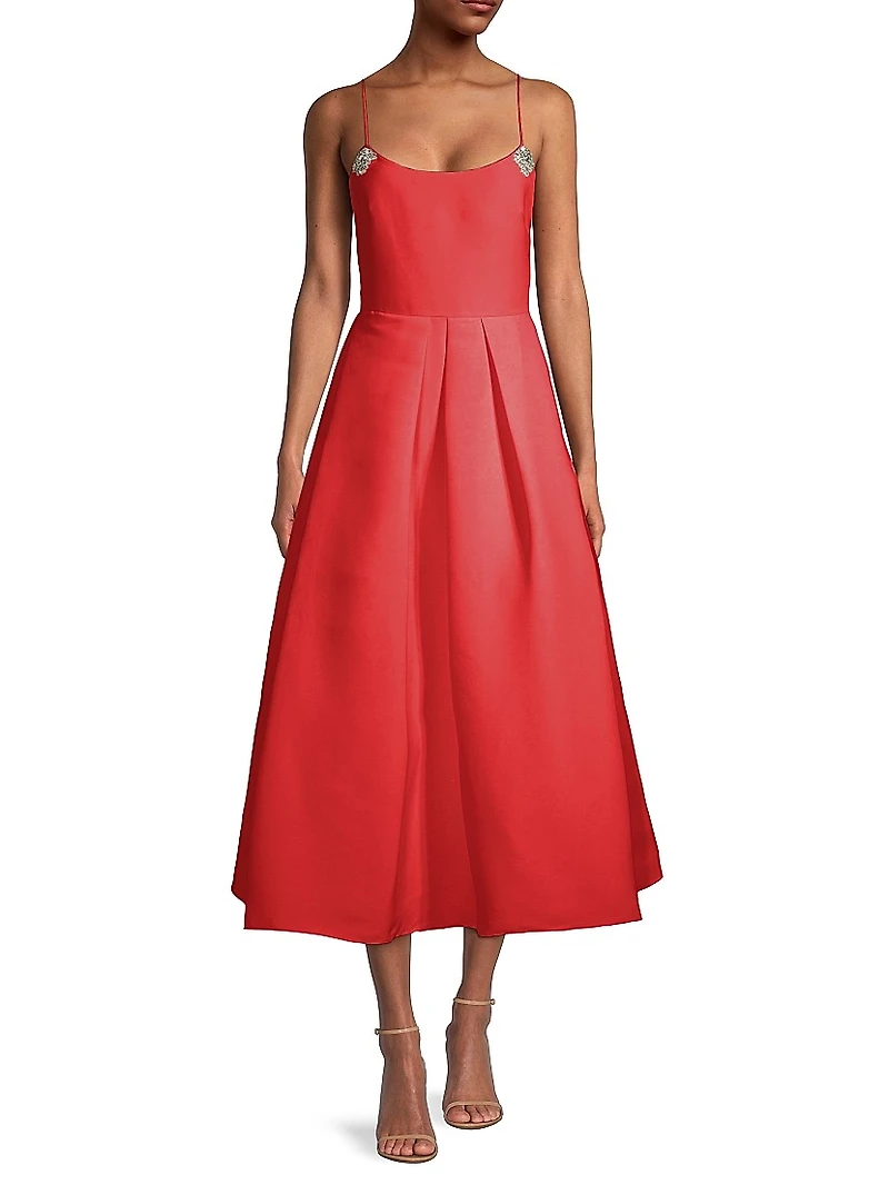 Audra Pleated Cocktail Dress