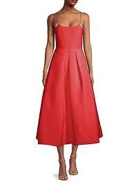 Audra Pleated Cocktail Dress