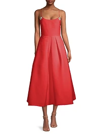 Audra Pleated Cocktail Dress