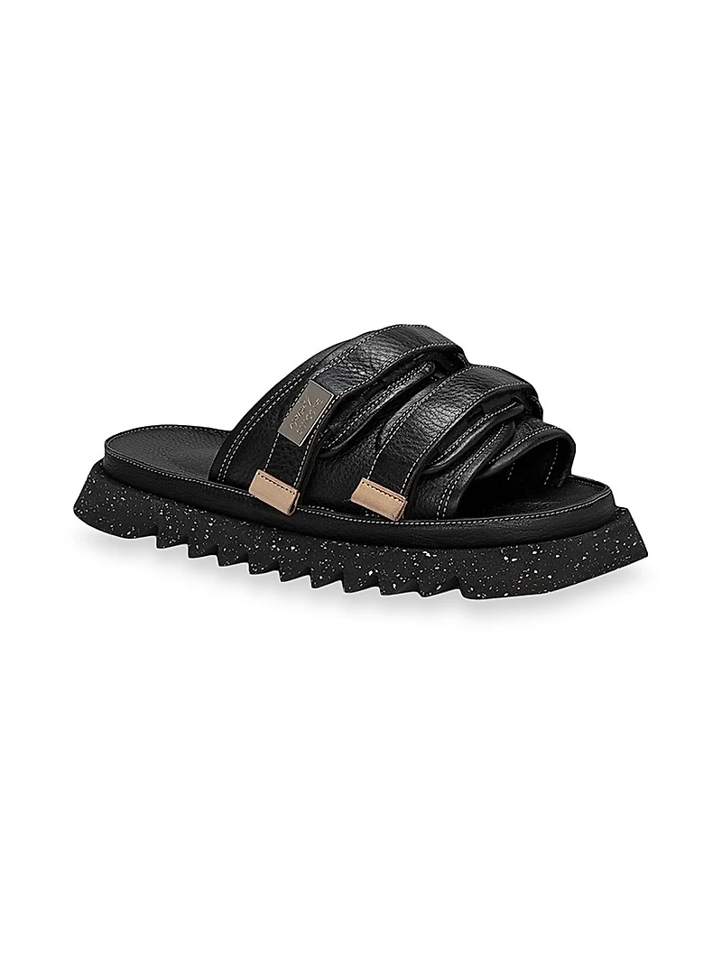 Marsèll x Suicoke Moto Leather Slides