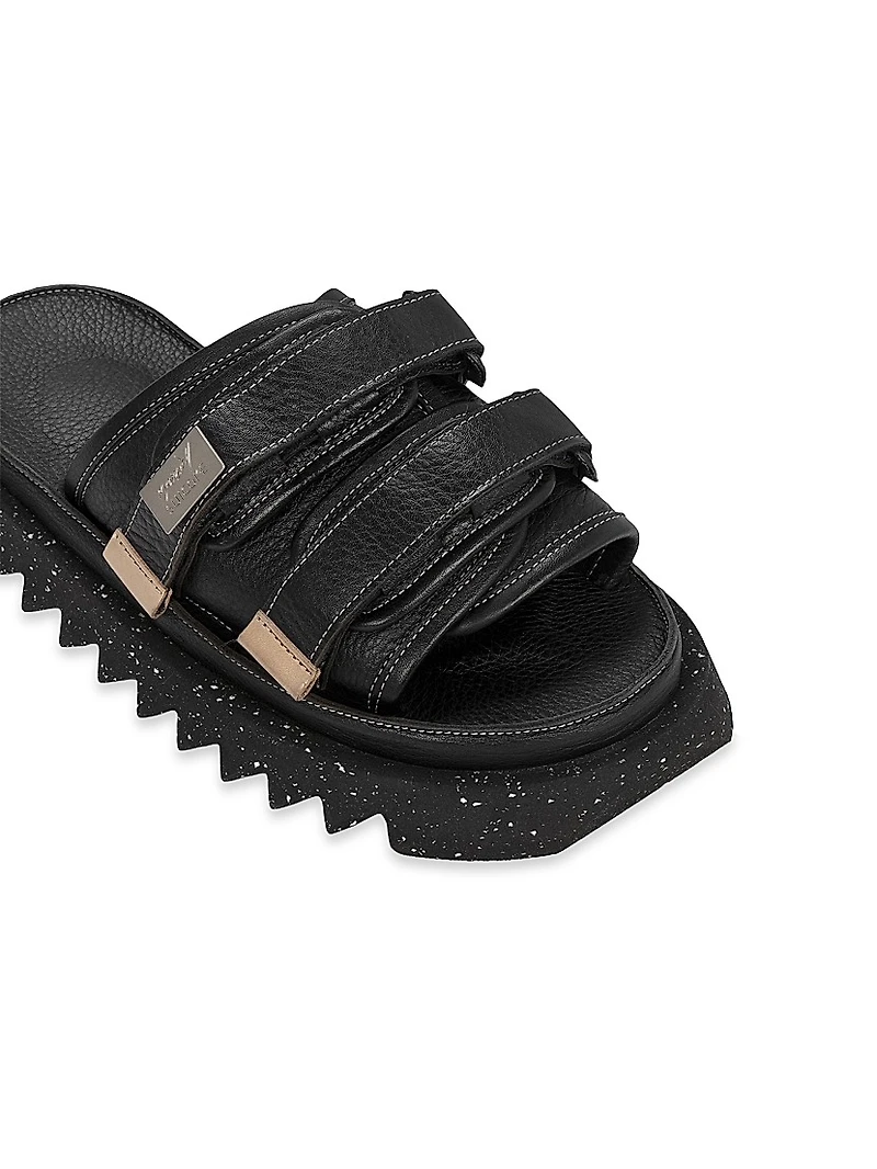 Marsèll x Suicoke Moto Leather Slides
