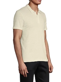 Stretch Linen Polo Shirt