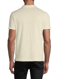 Stretch Linen Polo Shirt