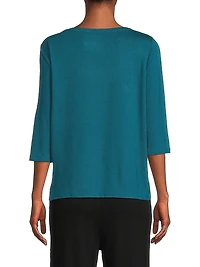 Soft Touch Three-Quarter-Sleeve T-Shirt